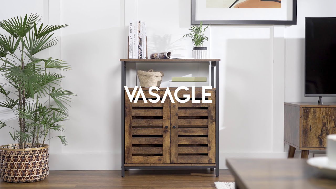 Storage Cabinet with Adjustable Shelf, Home Furniture, Home Storage  - VASAGLE - ULSC76BX