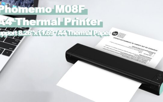 Phomemo M08F A4(8.26"x11.69") Thermal Printer Compatible with Android/iOS/Laptop